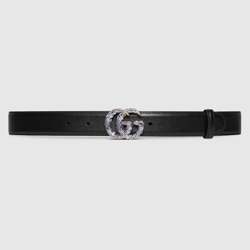 GG Marmont thin belt with crystals - Image 1